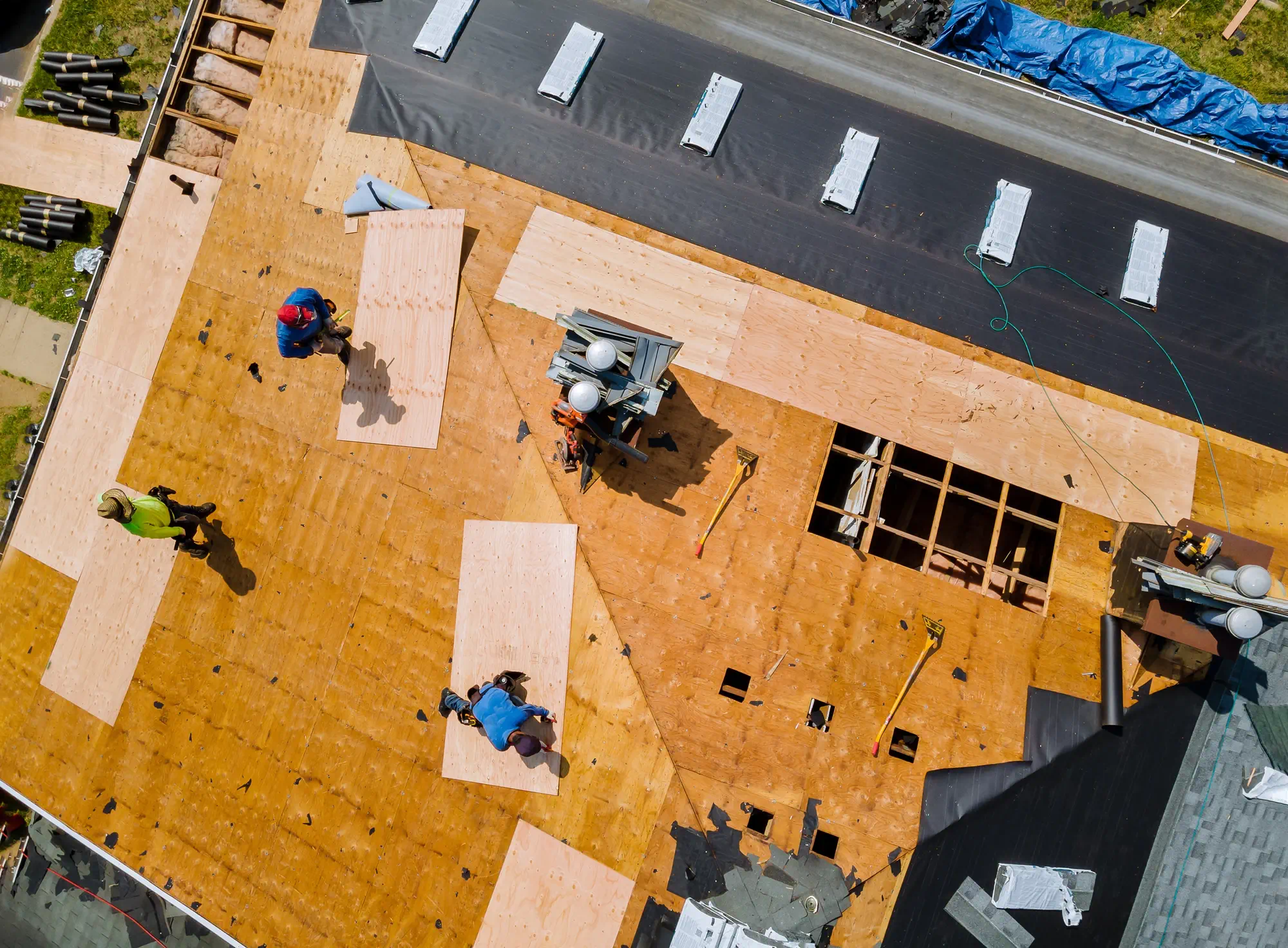 Roofing project in Troy, Texas